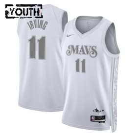 Barn Dallas Mavericks Tröja Kyrie Irving Nike 2024-25 City Edition Vit Swingman